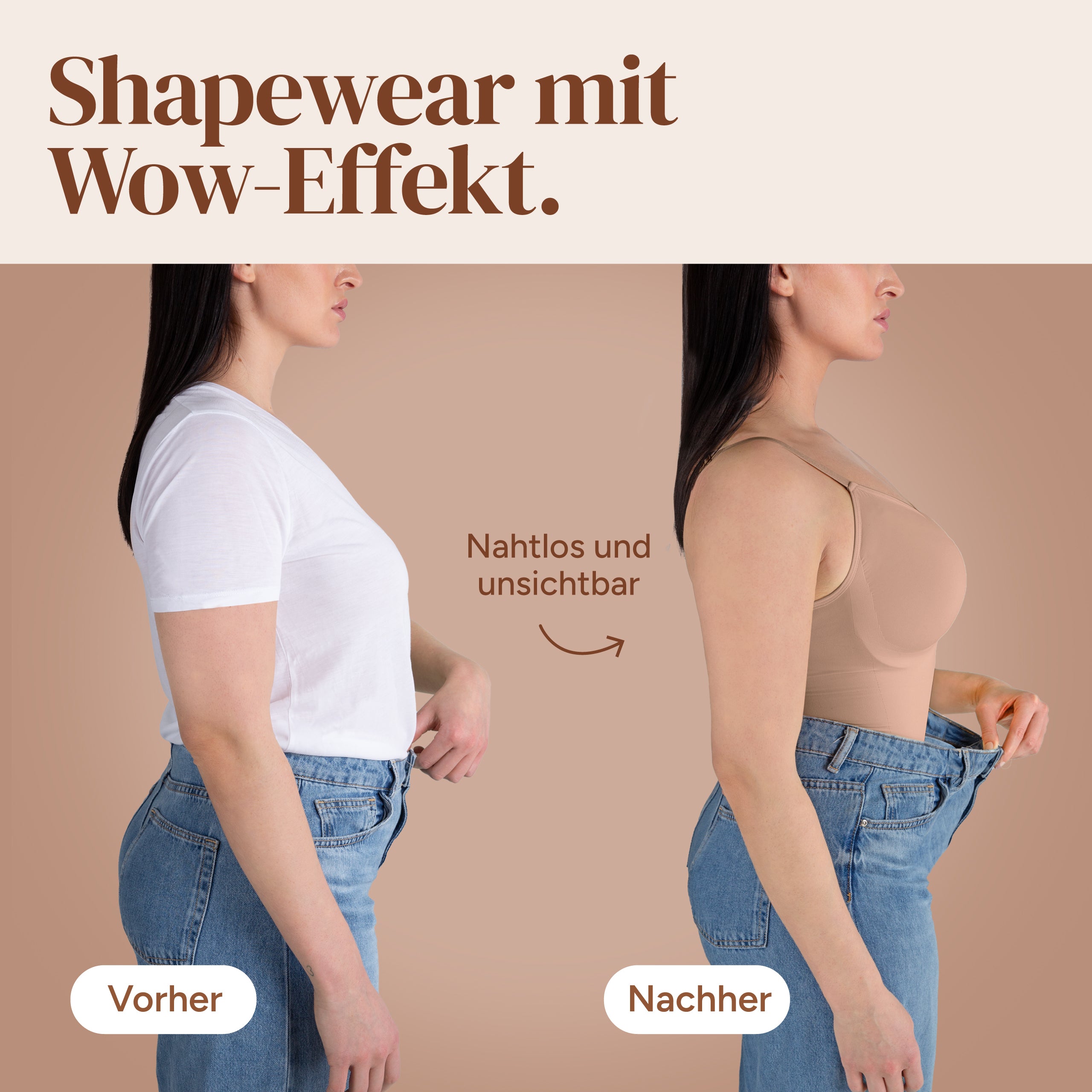 Premium bodysuit shapewear with briefs