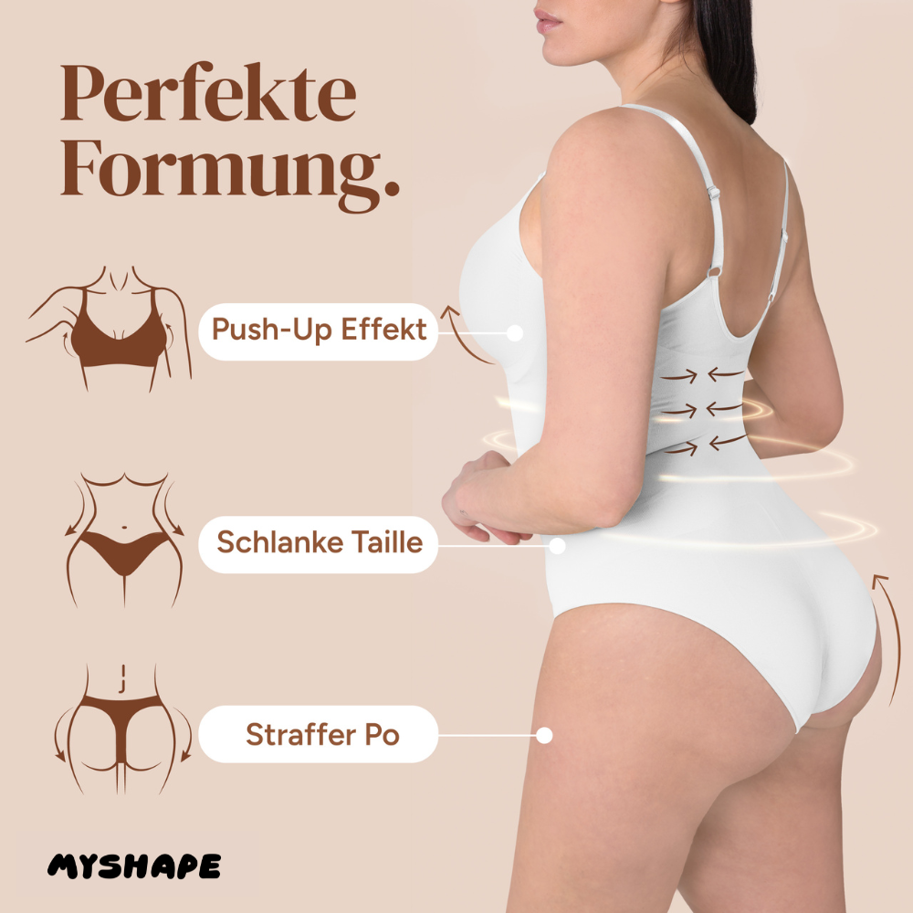 Premium bodysuit shapewear with briefs