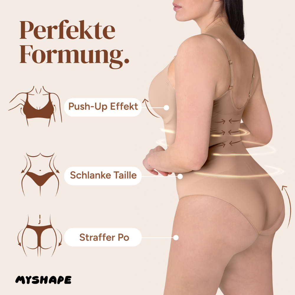 Premium bodysuit shapewear with briefs