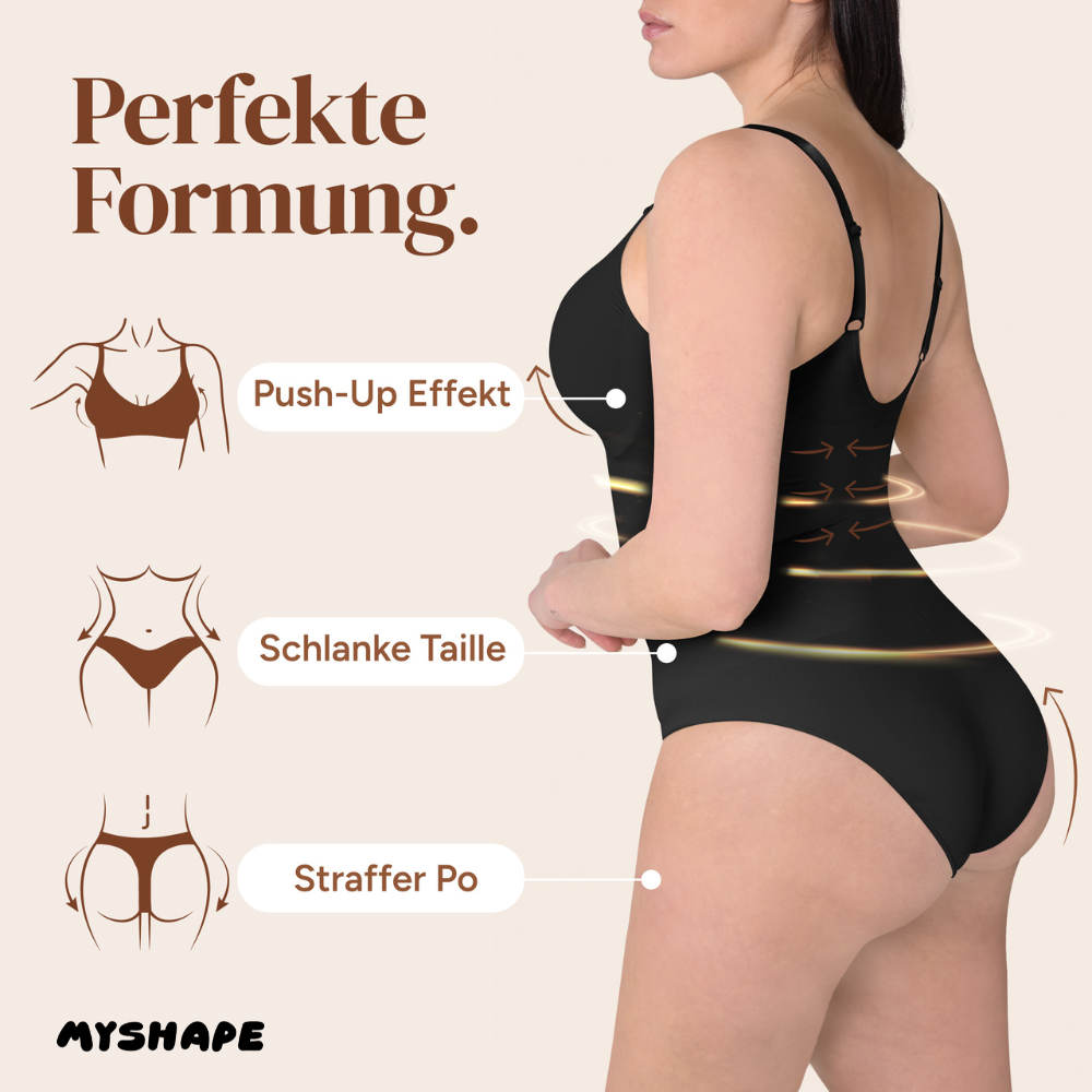 Premium bodysuit shapewear with briefs